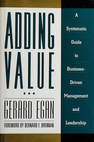 Cover of Adding value by Gerard Egan