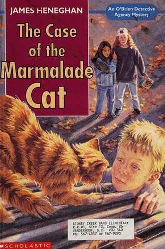 Cover of The case of the marmalade cat by James Heneghan