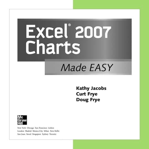 Cover of Excel 2007 charts made easy by Kathy Jacobs