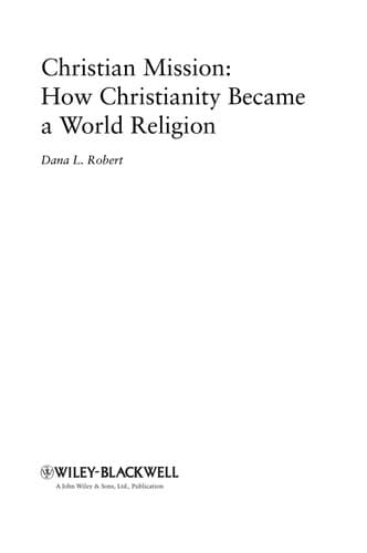 Cover of Christian mission by Dana Lee Robert