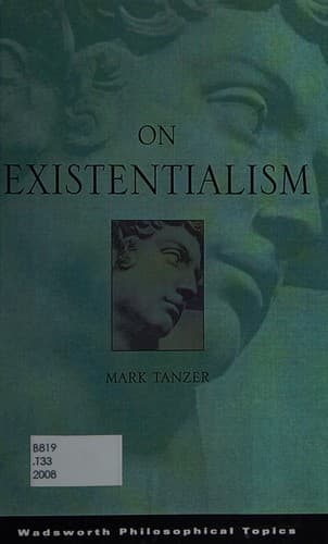 Cover of On existentialism by Mark Basil Tanzer