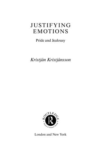 Cover of Justifying emotions by Kristján Kristjánsson