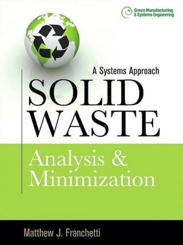 Cover of Solid waste analysis and minimization by Matthew J. Franchetti