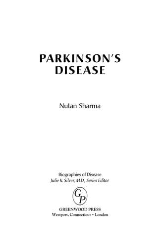 Cover of Parkinson's disease by Nutan Sharma