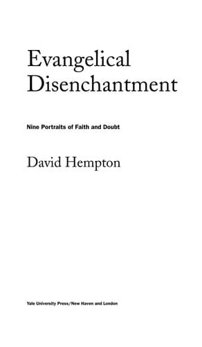 Cover of Evangelical disenchantment by David Hempton