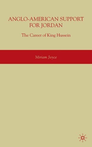 Cover of Anglo-American Support for Jordan by Miriam Joyce