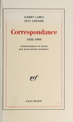 Cover of Correspondence 1932-1960 by Albert Camus