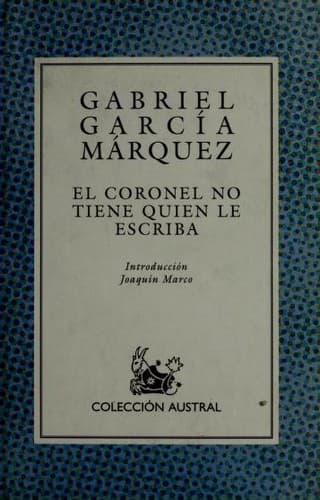 Cover of El coronel no tiene quien le escriba by Gabriel García Márquez
