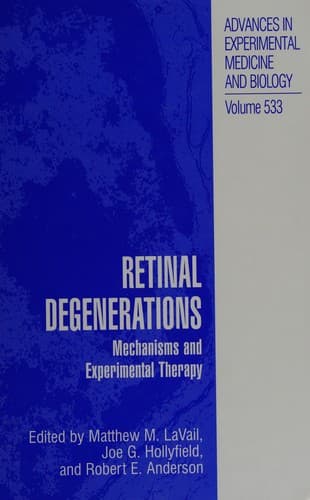 Cover of Retinal degenerations by International Symposium on Retinal Degenerations (10th 2002 Bürgenstock, Switzerland)