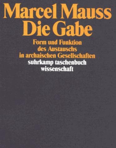 Cover of Die Gabe by Marcel Mauss