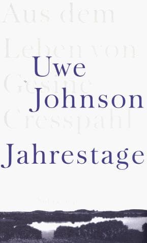Cover of Jahrestage by Uwe Johnson