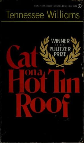 Cover of Cat on a Hot Tin Roof by Tennessee Williams