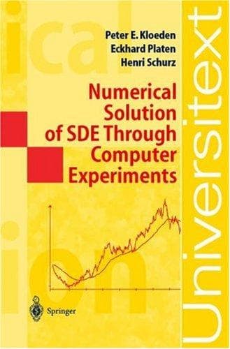 Cover of Numerical solution of SDE through computer experiments by Peter E. Kloeden