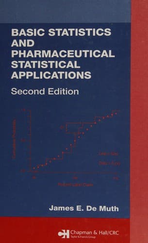 Cover of Basic statistics and pharmaceutical statistical applications by James E. De Muth