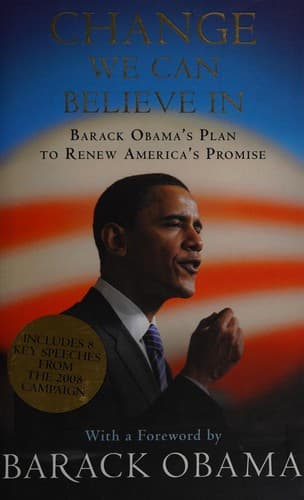 Cover of Change we can believe in by Barack Obama