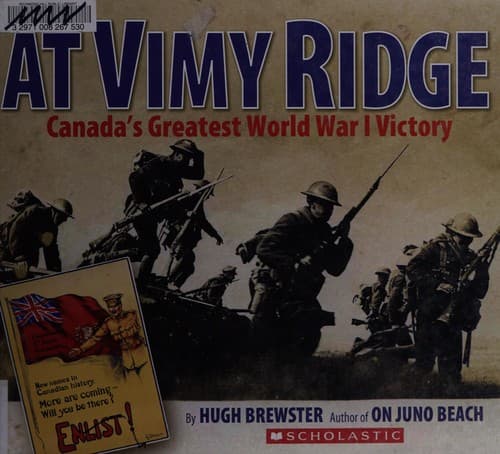 Cover of At Vimy Ridge by Hugh Brewster
