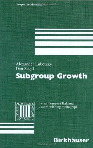 Cover of Subgroup growth by Alexander Lubotzky