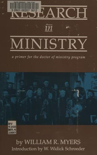 Cover of Research in ministry by Myers, William