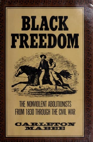 Cover of Black freedom by Carleton Mabee