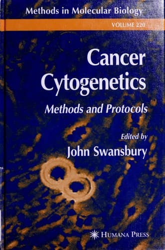 Cover of Cancer Cytogenetics by John Swansbury