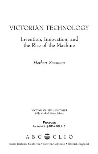 Cover of Victorian technology by Herbert L. Sussman