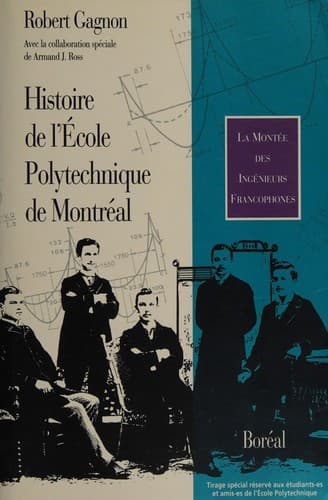 Cover of Histoire de l'École polytechnique, 1873-1990 by Gagnon, Robert