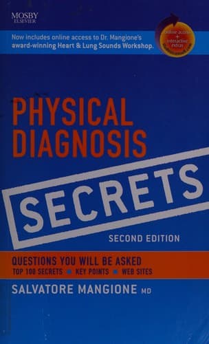 Cover of Physical diagnosis secrets by Salvatore Mangione