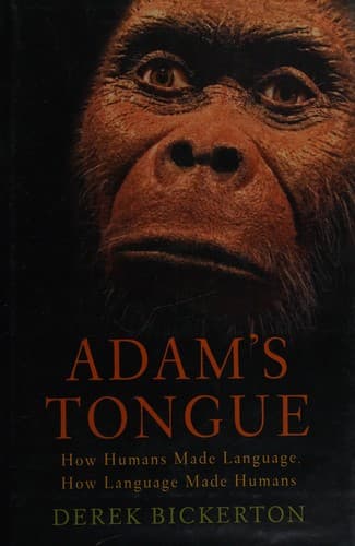 Cover of Adam's tongue by Derek Bickerton