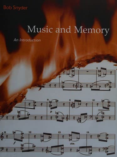Cover of Music and memory by Bob Snyder