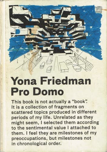 Cover of Pro domo by Yona Friedman