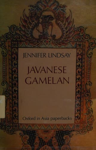 Cover of Javanese gamelan by Jennifer Lindsay