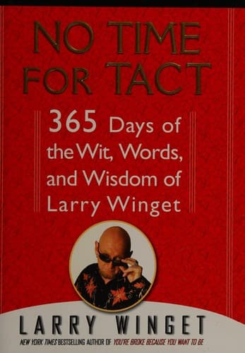 Cover of No time for tact by Larry Winget