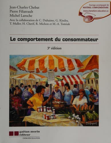 Cover of Le comportement du consommateur by Jean-Charles Chebat