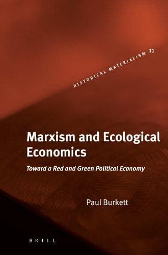 Cover of Marxism and ecological economics by Paul Burkett