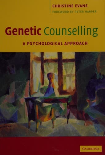 Cover of Genetic counselling by Christine Evans