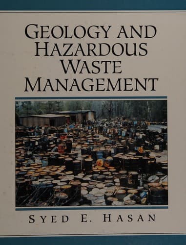 Cover of Geology and hazardous waste management by Syed E. Hasan
