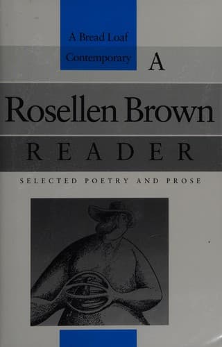 Cover of A Rosellen Brown Reader by Rosellen Brown