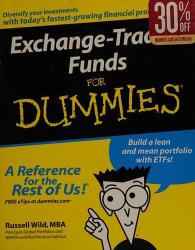 Cover of Exchange-traded funds for dummies by Russell Wild