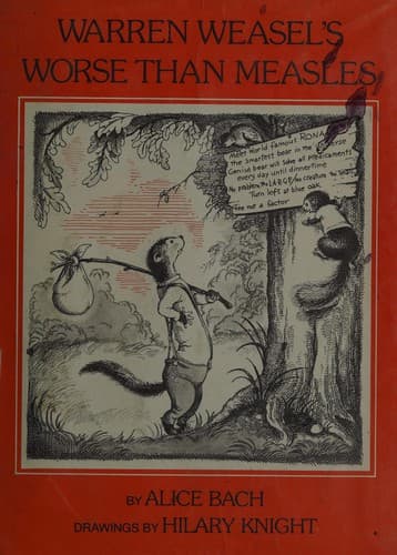 Cover of Warren Weasel's worse than measles by Alice Bach