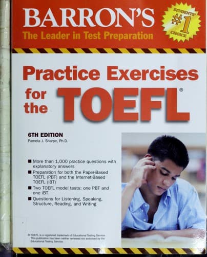 Cover of Barron's Practice Exercises for the Toefl Test by Pamela J. Sharpe