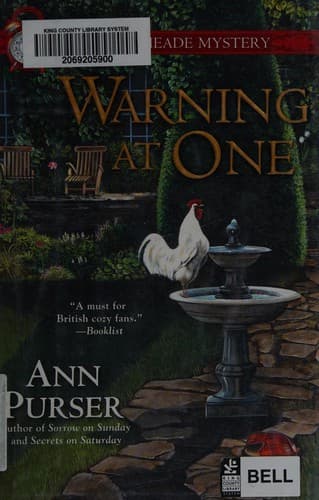 Cover of Warning at one by Ann Purser