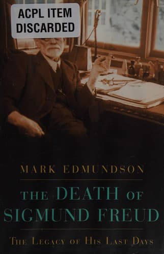Cover of The death of Sigmund Freud by Mark Edmundson