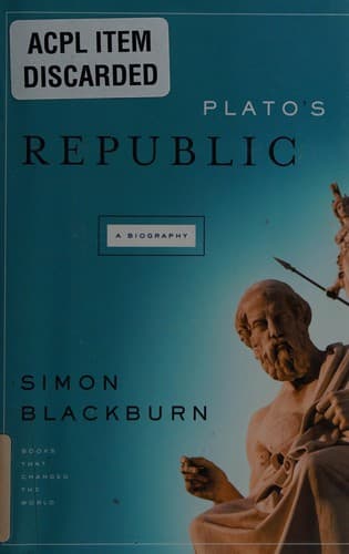 Cover of Plato's Republic by Simon Blackburn