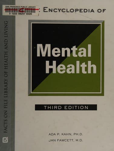 Cover of The encyclopedia of mental health by Ada P Kahn
