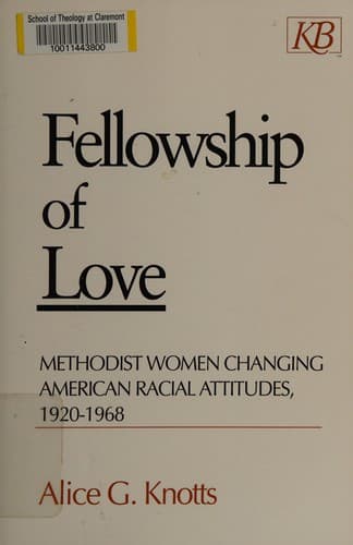 Cover of Fellowship of love by Alice G. Knotts