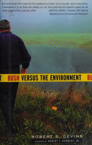 Cover of Bush versus the environment by Bob Devine