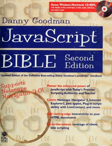 Cover of JavaScript bible by Danny Goodman