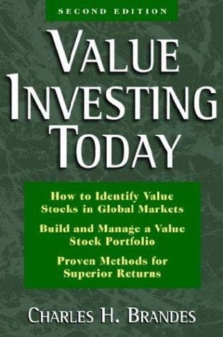 Cover of Value investing today by Charles H. Brandes