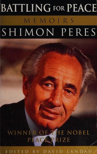 Cover of Battling for peace by Shimon Peres