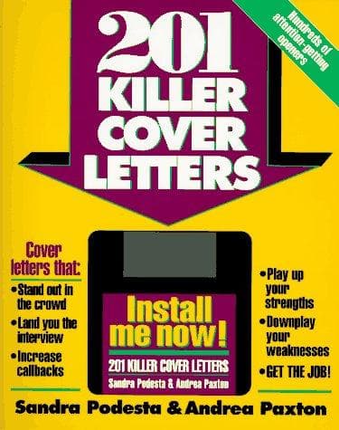 Cover of 201 killer cover letters by Sandra Podesta